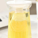 2 stuks oliefles met siliconen borstel, hittebestendig, wit