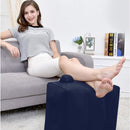 Opblaasbaar voetkussen - 3 hoogtes - Vliegtuigbedje - blauw