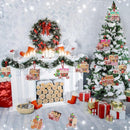 24-delige Set Houten Kersthangers – Snoeptrein Decoraties voor Kerstboom-Unieke Hangdecoratie voor Kerstboom en Cadeaus
