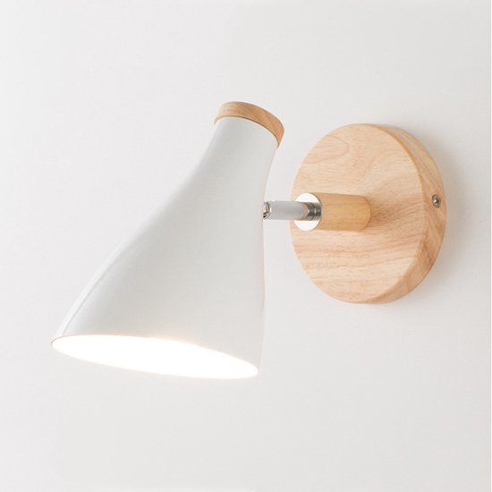 Stijlvolle Scandinavische Wandlamp - Minimalistisch Design voor Elke Ruimte-wit