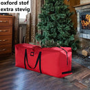 Duurzame Opbergzak - Perfect voor Kerstboom, Kleding en Dekens - Extra Stevig en Waterbestendig - Met Handgrepen voor Gemakkelijk Dragen - 162 x 36 x 74,5 cm - Stijlvol Rood