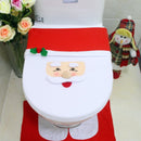 4-delige Kerstdecoratieset voor het Toilet-Toiletdecoratie m