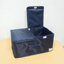Opbergdozen Kleding 50x30x25cm - Marineblauw - 2 Stuks