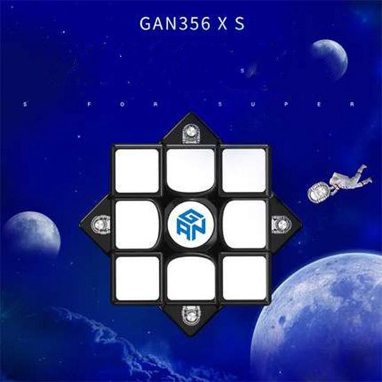 GAN cube 356 XS Kubus voor snelheid 3x3x3M - Sticker - Magnetisch Puzzel inclusief gratis cube zakje en 3 *smeermiddellen