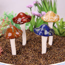 Unikorf Keramische paddenstoelen Set4 Geel/Rood/Groen/Blauw