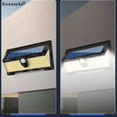 Solar LED Tuinlamp 190 LEDs - 4 Modi, Bewegingssensor, IP65