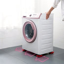 Meubelroller 4 stuks met krik - Max 150kg - Rood