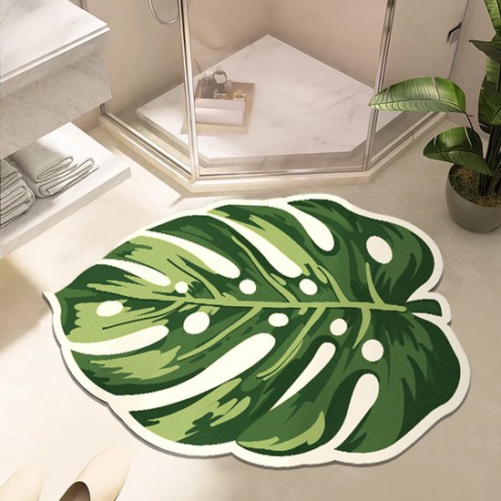 Merkloos Monstera Antislip Siliconen Vloermat 87x57,5 cm