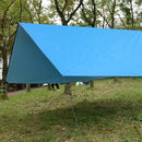 Outdoor Draagbaar Zonnescherm Met Opbergtas - Waterdicht - Tarps voor Kamperen 300 *300cm - 3-4 Personen - hemelsblauw