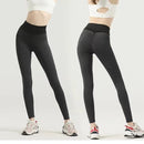 Hoog getailleerde yogabroek - Zwart - Maat L - Honingraat