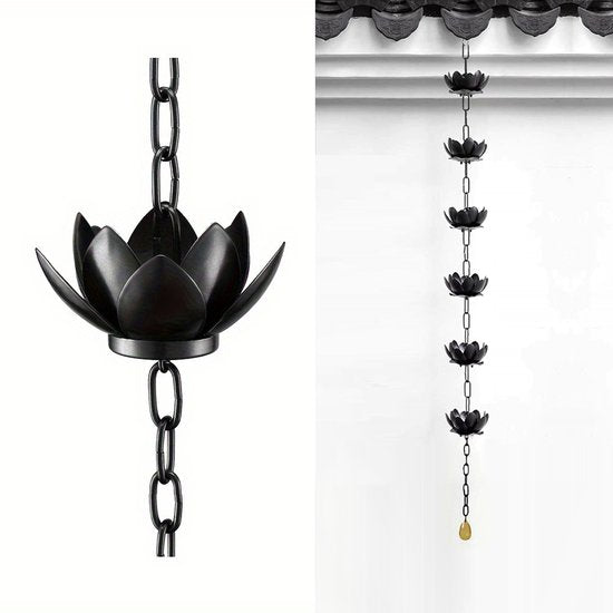Unikorf Lotus Stijl Regenketting - Buitendecoratie - 90 cm