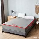 Matrashoes - Ademend & Antibacterieel - Waterdicht - Bescherm uw matras tegen vloeistoffen & allergieën - 200x220x30 cm - Grijs