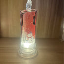 6-delige kerstdecoratie LED-kaarsenset - Sneeuwman & Kerstma