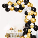 120-delige Ballonnenset - Zwart en Goud - Feestdecoratie