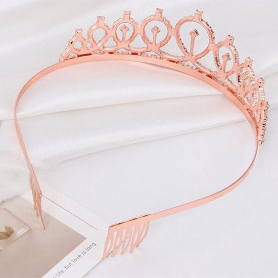 TDR - Verjaardag Sjerp en Tiara - Met text "Birthday  Girl "  rose goud