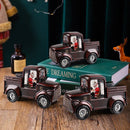 Betoverende Retro Auto LED Kerst Verlichting - Sfeervolle Verlichting voor de Feestdagen16*7.2*11cm-donkerbruin