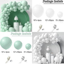 86-delige macaron ballonnenset lichtgroen - ballonnenboog