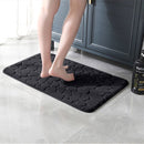 hoogwaardige badkamermat - Luxe Comfort en Veiligheid in één-Uitzonderlijke Waterabsorptie- 50*80cm-zwart