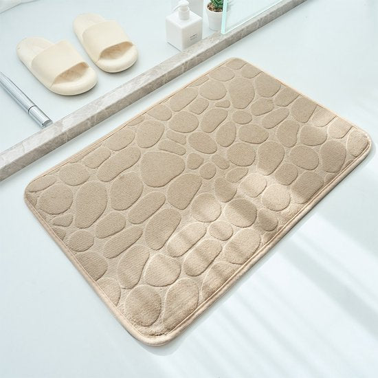 hoogwaardige badkamermat - Luxe Comfort en Veiligheid in één-Uitzonderlijke Waterabsorptie- 50*80cm -kaki