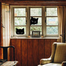 Unikorf 2-delige IJzeren Kattenspion Tuindecoratie Zwart