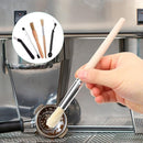 Unikorf 5-delig koffiemachine set: nylon/houten borstels