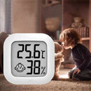 2-in-1 Mini Digitale Hygrometer en Weerstation - Temperatuur- en Luchtvochtigheidsmeter- wit