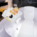 TDR-Antislip Badmat met badkussen- wit 36*125cm