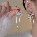 Reitsman vlinder oorbellen met zirkonia voor elke gelegenhei