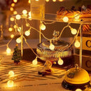 LED bal lichtsnoer warm wit 12m 100 lichtjes bal USB 8 functies afstandsbediening