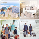 9 delige reisopbergtassenset-Packing Cubes-Bagage organizers- Duurzaamheid en Stijlvol Reizen-ivoorwit