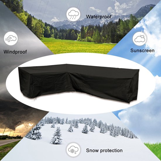 Waterdichte Hoekbankhoes 210D Oxford - 222x286x82 cm