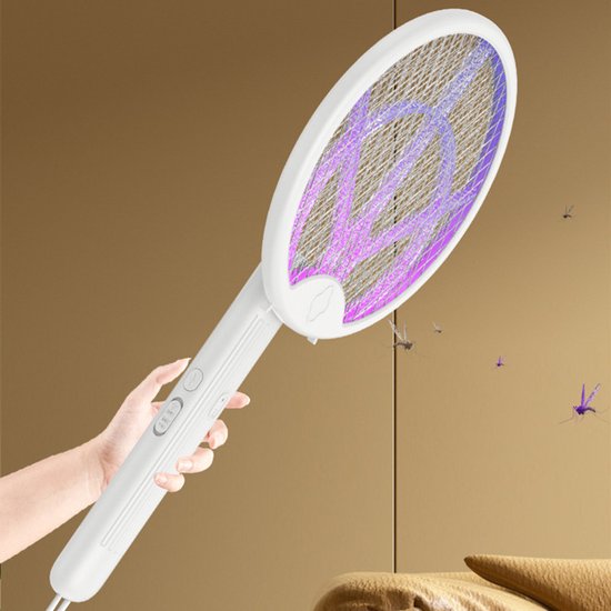 Unikorf 4in1 Muggenklapper 3000V-opvouwbaar USB oplaadbaar