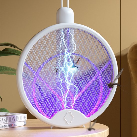 Unikorf 4in1 Muggenklapper 3000V-opvouwbaar USB oplaadbaar