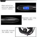 Digitale Springtouw met Verzwaarde TPE Ballen - Zwart