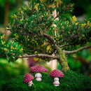 3 delige Betoverende Tuin Paddenstoel Decoratie Set - Glow in the Dark - Realistische en Weerbestendige Tuindecoratie