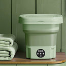 Opvouwbare mini wasmachine voor thuisgebruik, draagbare mini-opvouwbare wasmachine blauwlichtsterilisatie + grotere motor met afvoermand + afvoerslang