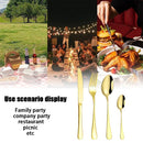 36 Delig RVS Bestekset-Stijlvol en tijdloos design -goud