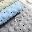 Merkloos TDR douchemat PVC zuignap grijs 70x70