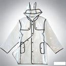 Transparante Regenjas met Capuchon - Waterafstotend - EVA - One Size