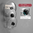 Premium Pannendeksel Houder - RVS Rek voor 3 Deksels