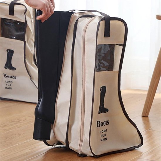 2 stuks Laarsjes opbergzak - Bescherming hoge dames laarzen - Boots Organizer - 29x24x47cm - Beige