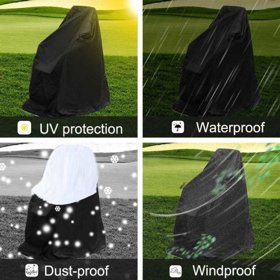 Waterdichte Rolstoelhoes 100 × 99 × 70 cm – 210D Oxford – UV- & Regenbescherming – donkergrijs
