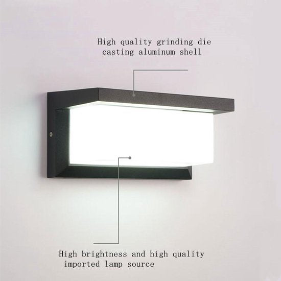 Led buiten moderne minimalistische wandlamp inductie 18W wit licht