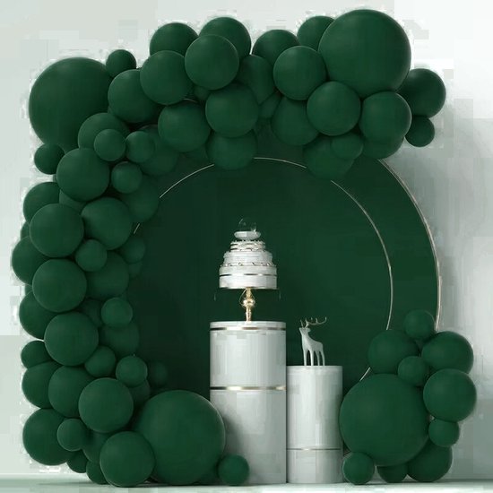 Unikorf 86-delig Macaron Ballonnenset, Donkergroen Decoratie