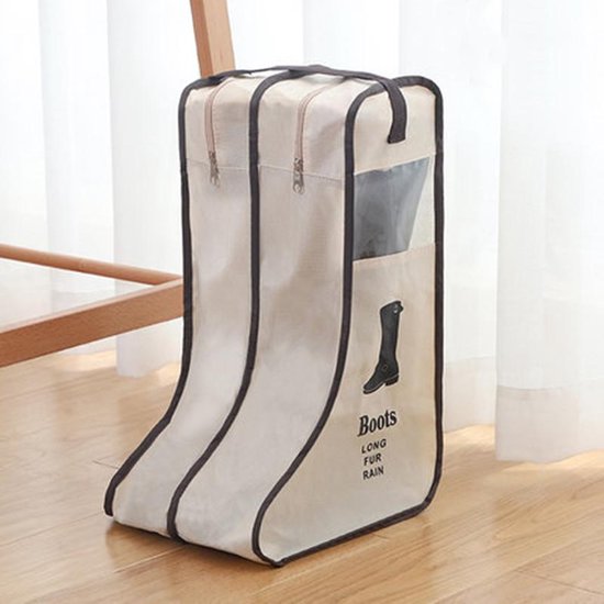 2 Laarsjes Opbergzak - Bescherming Dames Laarzen - Beige