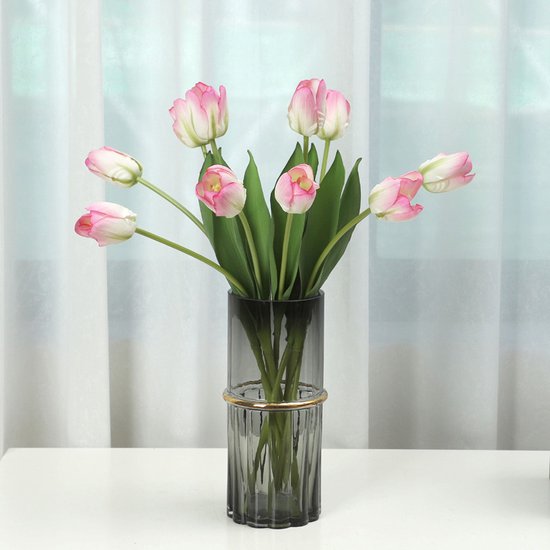 10x Realistische Kunst Tulpen - Duurzaam en Onderhoudsvriend