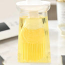 2 stuks oliefles met siliconen borstel, hittebestendig, wit