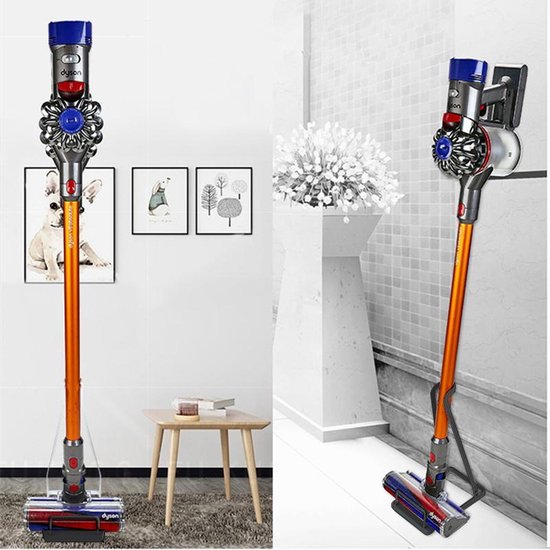TDR - Geschikt voor Dyson V6/V7/V8/V10 /V11/V12/V15 stofzuiger opbergrek punch-free stofzuigerbeugel stofzuigerhanger - zwart