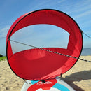 Merkloos Opvouwbaar Kajak/Kano-zeil ⌀108cm Rood