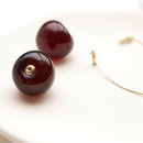 Rode Kersen Oorhangers - Lichtgewicht Vrouwen Oorbellen